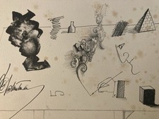 Bellissimo Litografia Saul Steinberg ￼Illustrazione , Pressa Arte 1966 Antico comprar usado  Enviando para Brazil