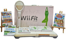 Nintendo Wii Fit Balance Board Videogame x6 Play Racket Sports Big Beach Plus comprar usado  Enviando para Brazil