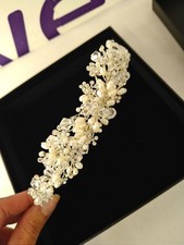 Crystal bridal tiara for sale  LOUGHBOROUGH