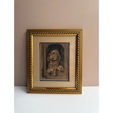 Vintage dog art for sale  Hialeah