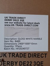 2.4m white marble for sale  BARNOLDSWICK