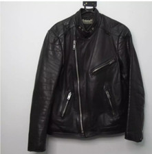 Belstaff black leather for sale  DEESIDE