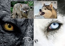Dogs stamp sheet d'occasion  Expédié en Belgium