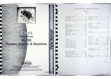 Retroescavadeira Clark BL700 trator carregadeira TLB catálogo manual de peças comprar usado  Enviando para Brazil