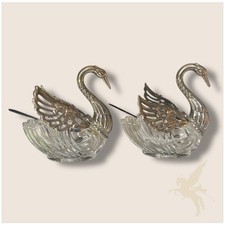 Duo salerons cygnes d'occasion  Routot