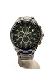 CASIO EF-539 relógio de quartzo analógico aço inoxidável mostrador preto excelente Japão comprar usado  Enviando para Brazil