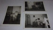 Fotos de colección encontradas en familia de los años 50 Kodak Velox papel dama niños sala de estar hombre segunda mano  Embacar hacia Argentina