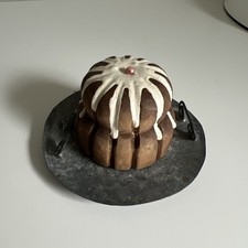 Boneca bandeja galvenizada vintage primitiva falsa pacote bolo 3" de largura aniversário país comprar usado  Enviando para Brazil