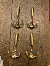Wandhaken vintage messingfarbe gebraucht kaufen  Westerland
