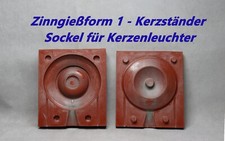 Zinngießform sockel kerzenleu gebraucht kaufen  Rothenburg