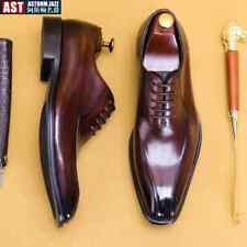 Sapatos formais masculinos luxo couro preto vestido oxfords casamento sapatos sociais com cadarço, usado comprar usado  Enviando para Brazil