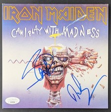 Usado, Capa 45 assinada pelo Iron Maiden Can I Play With Madness Harris & Murray JSA comprar usado  Enviando para Brazil