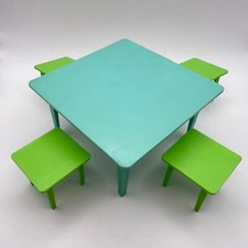Móveis de marionetes mesa 4 cadeiras plástico vintage feito à mão conjunto de cozinha URSS arte comprar usado  Enviando para Brazil
