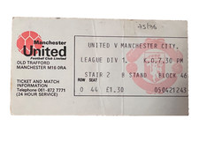 Ticket 1975 manchester for sale  DUNMOW