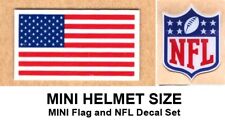 MINI conjunto de decalques bandeira americana e NFL para parte de trás de MINI capacetes de futebol = 20mil comprar usado  Enviando para Brazil