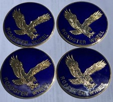 CHIPS EMBLEMS 2 5/8 67mm DECALQUE KNOCK OFF RAIOS RODAS DE ARAME AROS OURO AZUL comprar usado  Enviando para Brazil