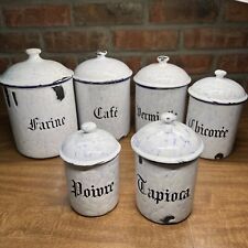 French enamelware canister for sale  Nashville