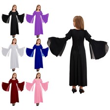 Vestido de fada infantil feminino grego medieval mangas de sino fantasia cosplay cintura alta comprar usado  Enviando para Brazil
