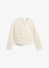 Boxy boucléblazer naturbeige gebraucht kaufen  Deutschland
