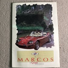 Marcos range brochure for sale  FARNHAM