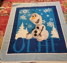 Disney Olaf painel de material de tecido de costura azul grande sem cortes boneco de neve Frozen 34x43" comprar usado  Enviando para Brazil