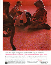 Usado, 1960 Dachshund seco por crianças em tapete de náilon Caprolan foto retrô impressão anúncio L73 comprar usado  Enviando para Brazil