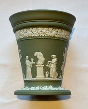 Large green wedgewood for sale  PRESTON