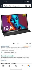 Portable monitor 15.6 for sale  UK