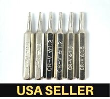 Conjunto de 6 brocas de chave de fenda Pentalobe P2 P5 P6 5 pontos 5 estrelas 0,8 mm 1,2 1,5 Torx comprar usado  Enviando para Brazil