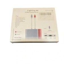 NOVO Cabo Conversor Adaptador de Áudio iPhone/iPad para HDMI VGA iPhone 5 6 6S 7 Plus, usado comprar usado  Enviando para Brazil