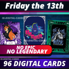 Topps Disney Collect Friday the 13th SEM LENDÁRIO SEM ÉPICO [96 CARTÕES DIGITAIS] comprar usado  Enviando para Brazil