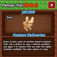 Fennec fox grow for sale  Wallace