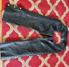 Leather biker chaps for sale  ABERGELE