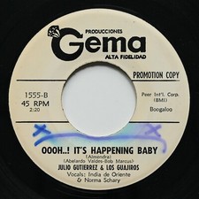 JULIO GUTIERREZ LOS GUAJIROS Oooh..! It's Happening Baby / Guiro 45 BOOGALOO EX comprar usado  Enviando para Brazil