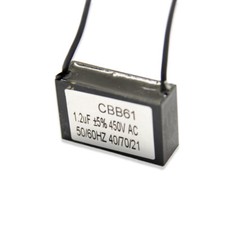 1 peça CBB61 AC450V 1.2uF capacitor de partida ventilador de teto motor capacitor de corrida comprar usado  Enviando para Brazil