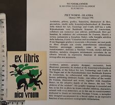 Wunderkammer exlibris 690 usato  Italia