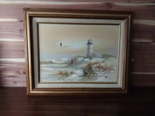 Framed seascape painting for sale  Bay City