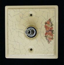 Cream porcelain toggle for sale  TIPTON