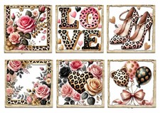 Rose card toppers for sale  CHESTERFIELD