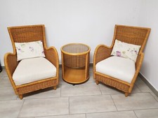 Poltrone midollino completo usato  Brescia