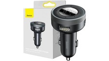 NADAJNIK FM ŁADOWACZKA SAMOCHODOWA Baseus Enjoy CCLH-01 3.4A 2x USB-A JACK 3.5M na sprzedaż  PL
