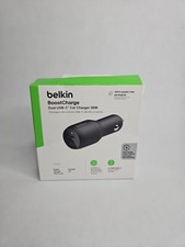 Carregador de carro Belkin duplo 2 portas USB-C 36W - Preto comprar usado Carregador de carro Belkin duplo 2 portas USB-C 36W - Preto comprar usado  Enviando para Brazil