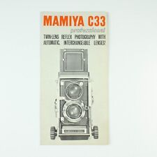 Mamiya c33 brochure for sale  Portland