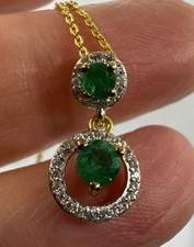 Sterling silver emerald for sale  PORT TALBOT