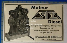 Aster diesel engine d'occasion  Expédié en Belgium