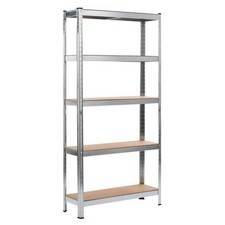 VIDAXL Estantería Con Estantes De Madera Modular 90X30X180 En Acero Galvanizado comprar usado  Enviando para Brazil
