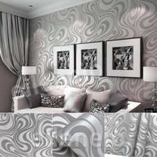 Silver grey wallpaper for sale  WORCESTER