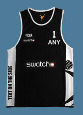 Camiseta de vôlei de praia personalizada preta/branca tamanho P, M, L, XL, 2XL nova comprar usado  Enviando para Brazil