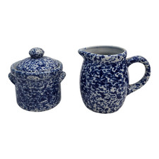 Blue spongeware ceramic for sale  Pueblo