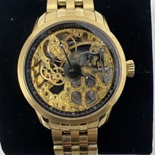 Raro Invicta mostrador esqueleto vento manual, modelo 5001, tom dourado comprar usado Raro Invicta mostrador esqueleto vento manual, modelo 5001, tom dourado comprar usado  Enviando para Brazil